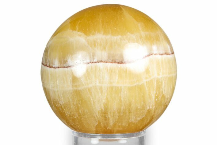 Polished Honeycomb Calcite Sphere - Utah #344836